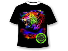 Подростковая футболка Леопард 617