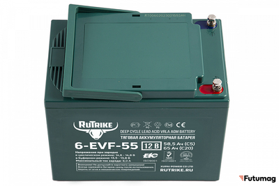 Тяговый аккумулятор RuTrike 6-EVF-55 (12V55A/H C3)