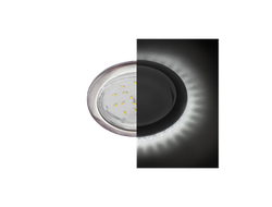 Светильник встраиваемый Ecola GX53 H4 5300 Круг подсветка 4K Сатин-Хром 48x106 SS53LDEFB