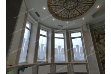 Пленка на окнах эркера