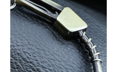 Брелок «Пистолет бензобака» металл, МЕДНЫЙ