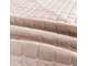 Декоративное велюровое покрывало Евро OVF006 240 х 260 см с двумя наволочками 50 х 70 см цвет Кремово бежевый
