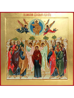 Вознесение Господа нашего Иисуса Христа. Рукописная храмовая икона.