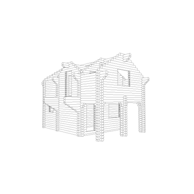 Дом-баня из оцилиндрованного бревна Анапа, 65 м2