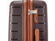 Комплект из 3х чемоданов Somsonya New York Полипропилен + S,M,L темно-коричневый