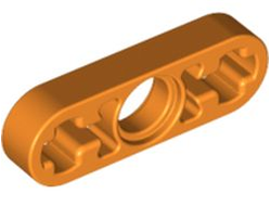 Technic, Liftarm Thin 1 x 3 - Axle Holes, Orange (6632 / 4140326 / 6254125 / 6364450)
