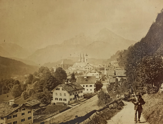 "Berchtesgaden" фотография на картоне 1880-е годы
