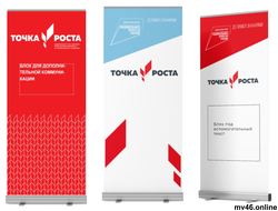 РОЛЛ-АП "ТОЧА РОСТА" 850х2000мм