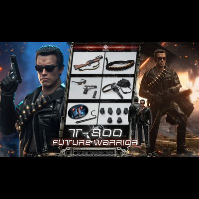 Терминатор Т-800 (Арнольд Шварценеггер, "Терминатор 2: Судный День") - КОЛЛЕКЦИОННАЯ ФИГУРКА 1/6 scale Future Warrior T800 (PT-sp39) - PRESENT TOYS