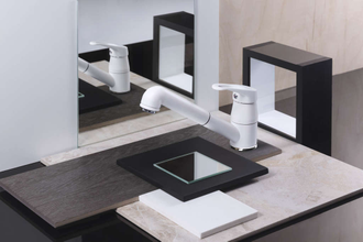 СМЕСИТЕЛЬ OMOIKIRI TATEYAMA-S BE (4994141) ВАНИЛЬ
