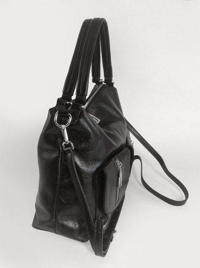 (АРТИКУЛ: 10120/1/5) СУМКА ЖЕНСКАЯ, НЕБОЛЬШАЯ, НАТУРАЛЬНАЯ КОЖА С НЕБОЛЬШИМ ГЛЯНЦЕМ, ЧЕРНАЯ, С ПЛЕЧЕВЫМ РЕМНЕМ