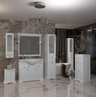 Мебель для ванной Opadiris Риспекто 105 белый матовый