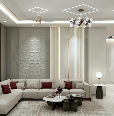 Гипсовая 3D панель "Песочные часы (мини)" (основной ракурс)