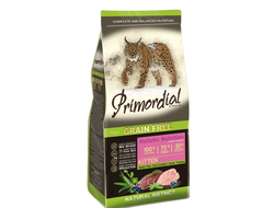 Primordial Grain Free Kitten Duck & Turkey беззерновой корм с уткой и индейкой для котят всех пород 1 кг (упаковка на развес)