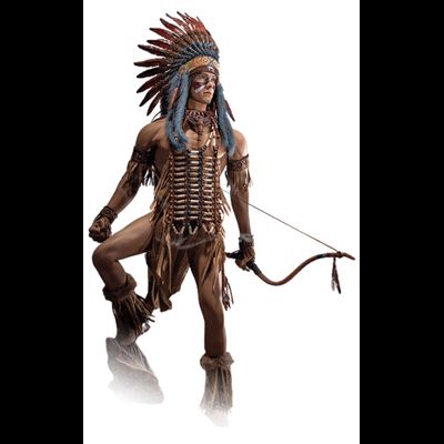 Индейский охотник в коричневом - КОЛЛЕКЦИОННАЯ ФИГУРКА 1/6 Mohegan (hunter attire) Brown (PL2022-200B) - TBLeague