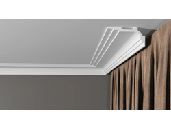 Потолочный плинтус DECOR-DIZAYN DD515, из дюрополимера, под покраску, ударопрочный, 2 метра