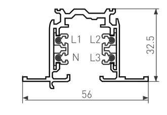 Трек встраиваемый Arlight LGD-4TR-TRACK-F-2000 (C)