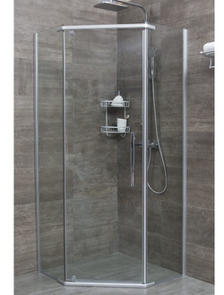 Душевое ограждение ERLIT ER10110V-C1 (100*100*200) пятиугольное, прозрачное