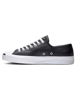 Купить Кеды Converse Jack Purcell leather черные низкие кожаные 164224c