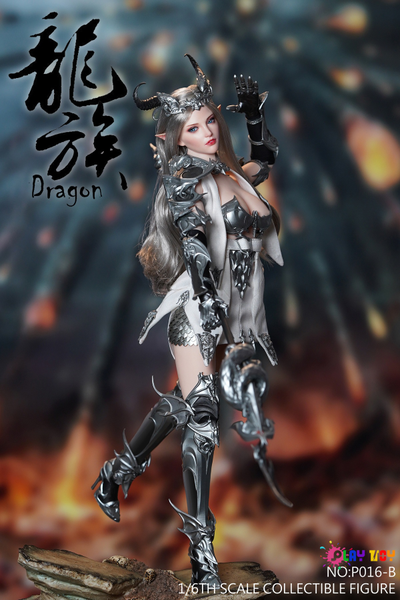 ПРЕДЗАКАЗ - Эльфийка-воин в серебряном - КОЛЛЕКЦИОННАЯ ФИГУРКА 1/6 Dragon Elves silver (P016B) - PLAY TOY ?ЦЕНА: 26700 РУБ?