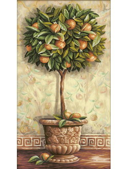 Алмазная картина (мозаика) &quot;Апельсиновое дерево&quot; 30*50 см