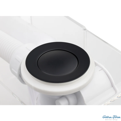 Слив-перелив п/автомат VEGA 60см, черный глянцевый V55R 60BG