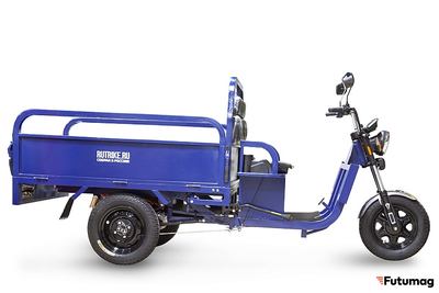 Грузовой электротрицикл Rutrike Партнёр 1500 48V1200W синий