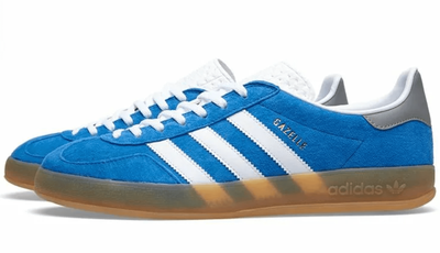 Adidas Gazelle Indoor (Синие с белым) новые