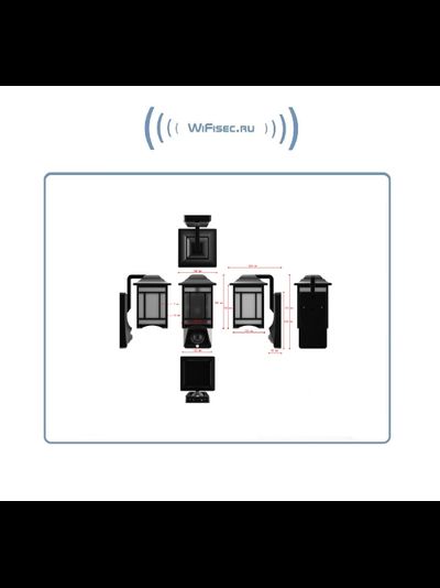 Уличная WiFi/LAN охранная видеокамера + фонарь с аудио каналом (дуплекс), с DVR. Full HD (Homsca Light)