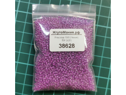 БИСЕР PRECIOSA 10/0 - 50г - 38628 ПРОЗРАЧНЫЙ БЛЕСТЯЩИЙ С ФИОЛЕТОВОЙ ЛИНИЕЙ ВНУТРИ