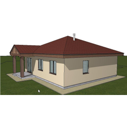 Одноэтажный дом с двумя спальнями 91м² (S37)