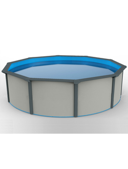 Морозоустойчивый бассейн Poolmagic размер 4.6x1.3 м круглый White Basic