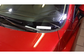 Противоугонная маркировка стекол и зеркал VINSTOP автомобиля Mazda 6 