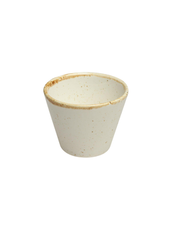 Чаша коническая 11,5 см 400 мл фарфор цвет бежевый