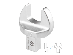 Насадка рожковая серии "FIT", 16 мм, 9х12 мм KING TONY 34501116M