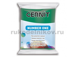 полимерная глина Cernit Number One, цвет-emerald 620 (изумруд), вес-56 грамм