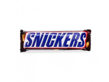 Сникерс шоколадный батончик, вес 50,5гр