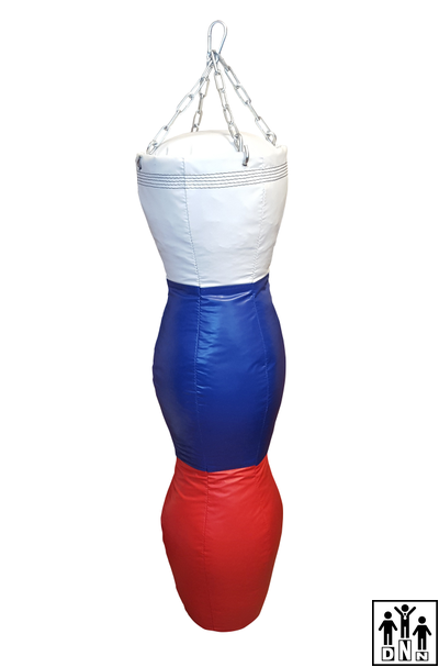 Боксёрский мешок DNN из тентовой ткани тип Силуэт трёхсекционный (МБТТ- 3, Верхний диаметр 30см, высота 100см, вес 25-35кг)