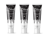 Black Sensation shampoo with activated carbon (3 tubes).