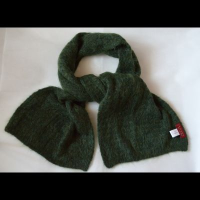 Широкий женский вязаный шарф Италия Vizio 5967 Paradise зеленый
