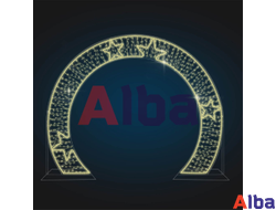 Светодиодная Арка со звездами (плоская)
