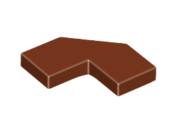 Tile, Modified Facet 2 x 2, Reddish Brown (27263 / 6295302)