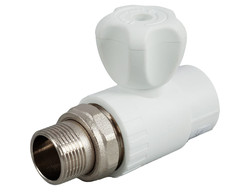 Кран шаровый радиат прямой ПП 25*3/4 НР [1078]