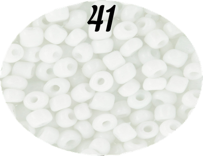 Бисер Zlatka 8/0 10гр цвет № 0041 белый
