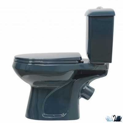 Унитаз с бачком Оскольская керамика Элисса Антивсплеск, зеленый, Стандарт (сиденье арматура УКЛАД)