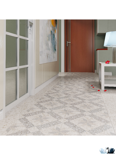 Плитка напольная Belani Корсо серый 41,8 х 41,8 см терраццо Береза керамика