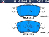 Колодки передние (BREMBO) для Рено Флюенс