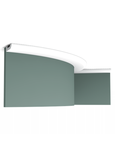 Плинтус ORAC Decor SX182, дюрополимерный, влагостойкий, ударопрочный, под покраску, длина 2 метра