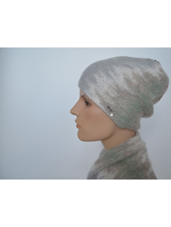 Шапка разноцветная серая Визио Италия 1643