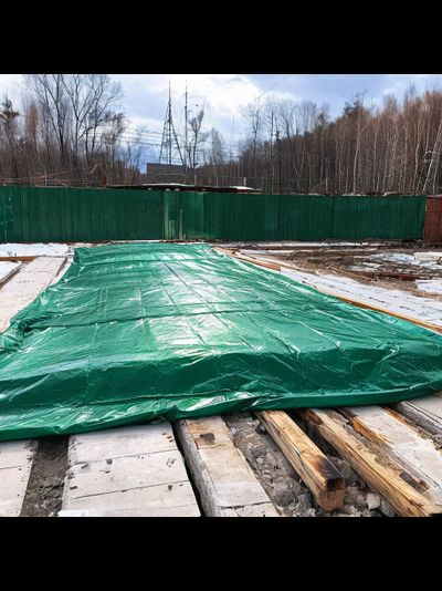 Тент Тарпаулин от дождя и солнца 20х30 м, 120 г/м2, шаг люверсов 0,5 м